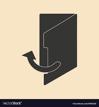 Flat in black and white mobile application folder vector image