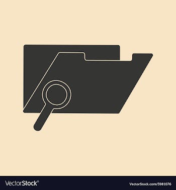 Flat in black and white mobile application folder vector image