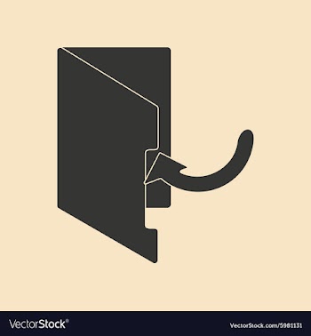 Flat in black and white mobile application folder vector image