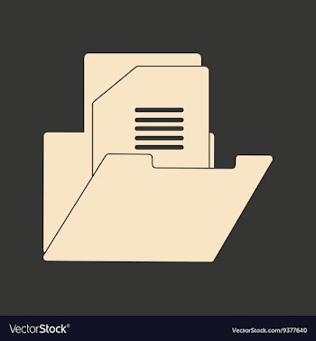 Flat in black and white mobile application folder vector image