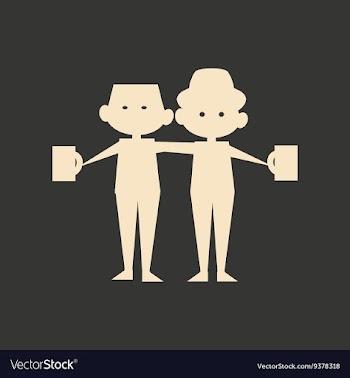 Flat in black and white mobile application friends vector image