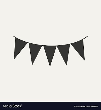 Flat in black and white mobile application garland vector image