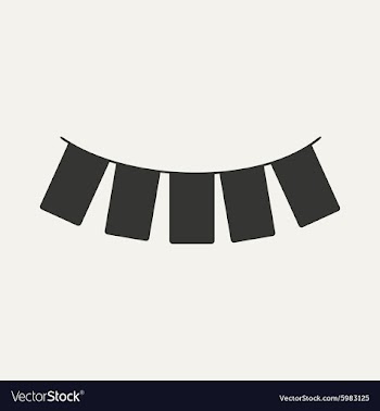 Flat in black and white mobile application garland vector image