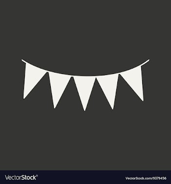 Flat in black and white mobile application garland vector image