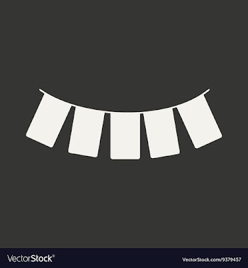 Flat in black and white mobile application garland vector image