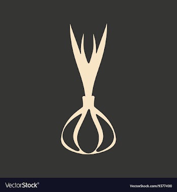 Flat in black and white mobile application garlic vector image
