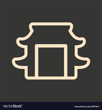 Flat in black and white mobile application gate vector image
