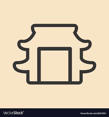 Flat in black and white mobile application gate vector image