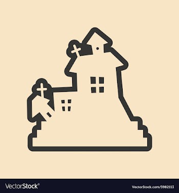 Flat in black and white mobile application ghost vector image