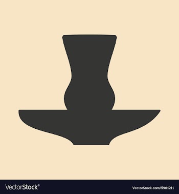 Flat in black and white mobile application glass vector image
