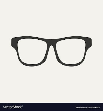 Flat in black and white mobile application glasses vector image