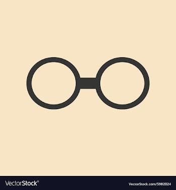 Flat in black and white mobile application glasses vector image