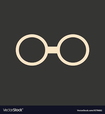 Flat in black and white mobile application glasses vector image