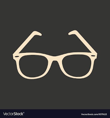 Flat in black and white mobile application glasses vector image