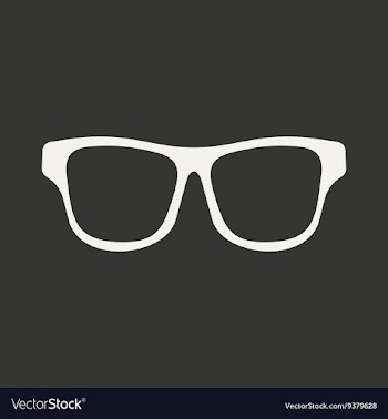 Flat in black and white mobile application glasses vector image