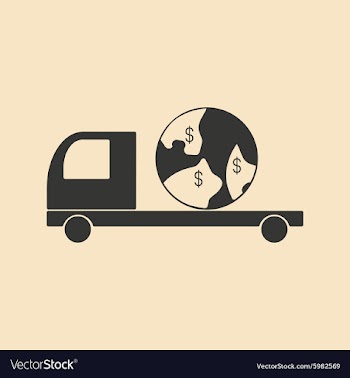 Flat in black and white mobile application global vector image