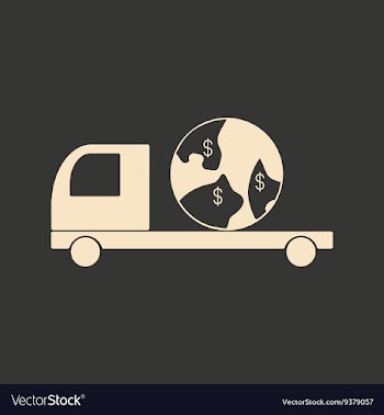 Flat in black and white mobile application global vector image