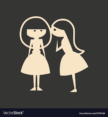 Flat in black and white mobile application gossip vector image