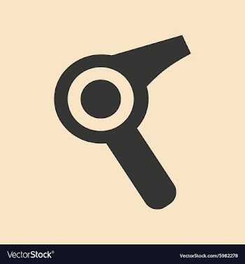 Flat in black and white mobile application Hair vector image