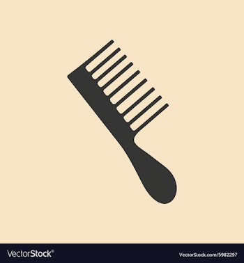 Flat in black and white mobile application hair vector image