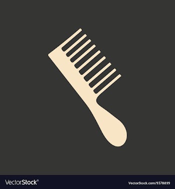 Flat in black and white mobile application hair vector image