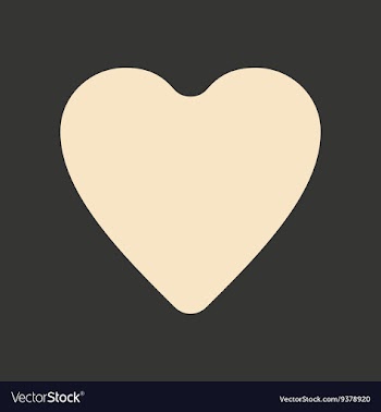 Flat in black and white mobile application heart vector image