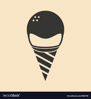 Flat in black and white mobile application ice vector image