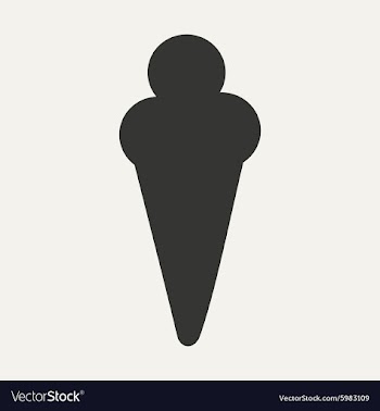 Flat in black and white mobile application ice vector image