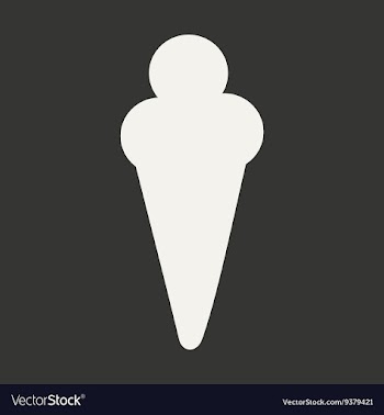 Flat in black and white mobile application ice vector image