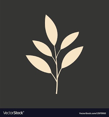 Flat in black and white mobile application leaf vector image