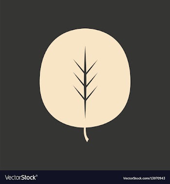 Flat in black and white mobile application leaf vector image