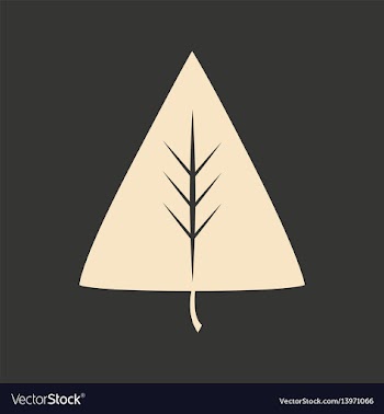 Flat in black and white mobile application leaf vector image