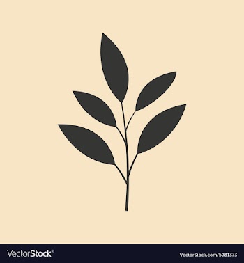 Flat in black and white mobile application leaf vector image