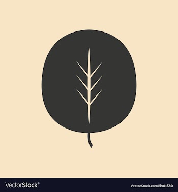 Flat in black and white mobile application leaf vector image