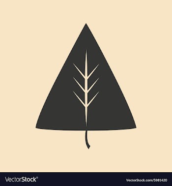 Flat in black and white mobile application leaf vector image