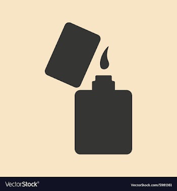 Flat in black and white mobile application lighter vector image