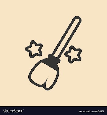 Flat in black and white mobile application magic vector image