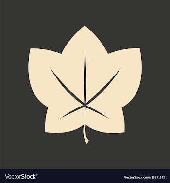 Flat in black and white mobile application maple vector image