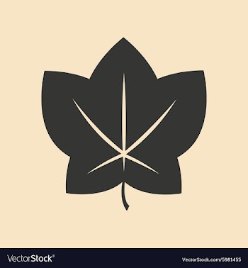 Flat in black and white mobile application maple vector image