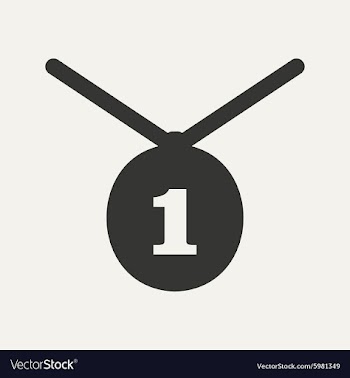 Flat in black and white mobile application medal vector image