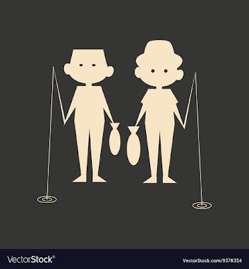Flat in black and white mobile application men vector image
