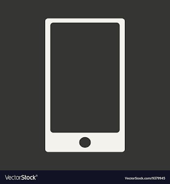 Flat in black and white mobile application mobile vector image