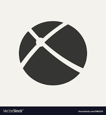 Flat in black and white mobile application orbital vector image