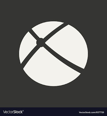 Flat in black and white mobile application orbital vector image