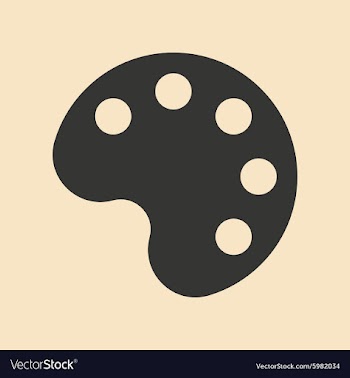 Flat in black and white mobile application paint vector image