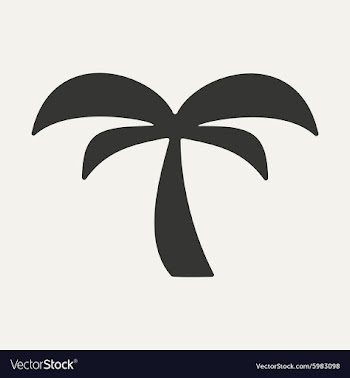 Flat in black and white mobile application palm vector image