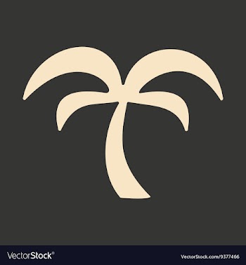 Flat in black and white mobile application palm vector image