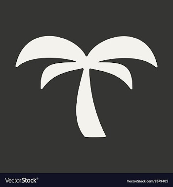 Flat in black and white mobile application palm vector image