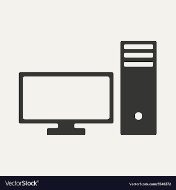 Flat in black and white mobile application pc vector image