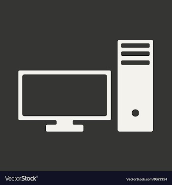 Flat in black and white mobile application pc vector image